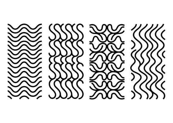 Download Minimal Wave Line Pattern EPS Bundle - Minimal Collection
