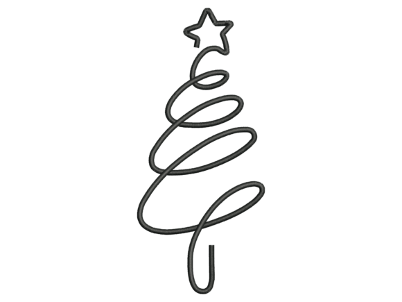 Download Minimal Single Line Christmas Tree&nbsp; - Minimal Collection