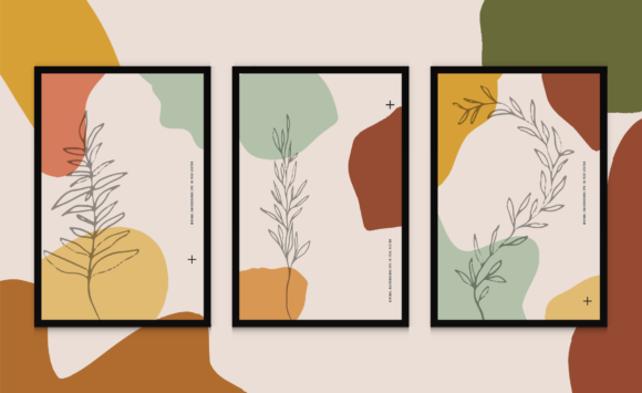 Download Minimalist Fluid Botanical Background - Minimal Collection