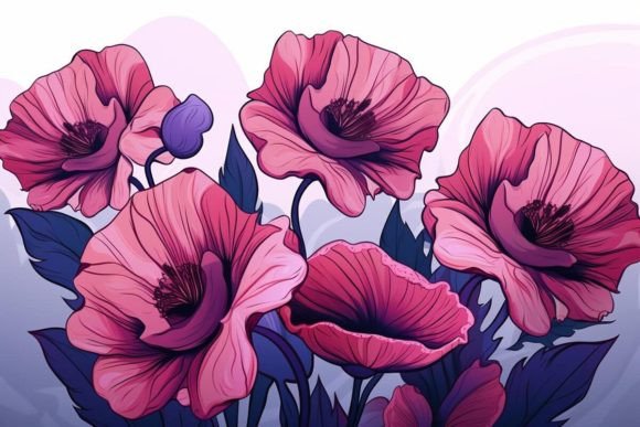 Download Poppy Field Scenes Flower Textures - Poppy Collection