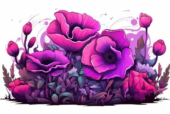 Download Poppy Field Scenes Flower Textures - Poppy Collection