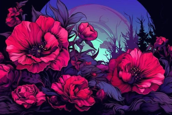 Download Poppy Field Scenes Flower Textures - Poppy Collection